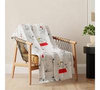 Franco Collectibles Peanuts® Couverture Snoopy & Woodstock en Peluche Super Douce pour 75e Anniversaire 116,8 x 152,4 cm (Produit sous Licence Officielle)