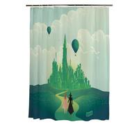 Franco Collectibles Wicked Elphaba & Glinda Ensemble de 13 pièces Rideau de Douche et Anneau en Microfibre 177,8 x 183 cm (Produit sous Licence Officielle)