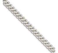 Franco Collier en argent sterling 925 massif poli 2 mm Fermoir mousqueton Cadeau de bijoux pour maman, 66 centimeters, Métal Argent sterling Argent, Pas de gemme