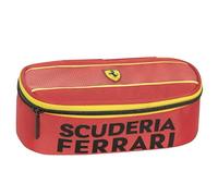 Franco Cosimo Panini Ferrari Kids - Trousse d'école Officielle Ferrari, Trousse Ovale pour Enfants et Adolescents, idéale pour Ranger la Papeterie, avec Fermeture à glissière Pratique, 22 x 7 x 9,5