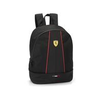 Franco Cosimo Panini FERRARI - Sac à dos école moyenne, supérieur et élémentaire avec grands compartiments centraux avec fermeture à glissière et bretelles réglables, 28 x 40 x 15,5 cm - Noir