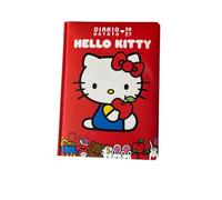 Franco Cosimo Panini Hello Kitty Agenda daté 2026/2027, Agenda journalier avec signet, couverture rigide rouge