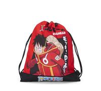 Franco Cosimo Panini One PIECE - Sac à cordon officiel One Piece, compact et polyvalent, idéal pour salle de gym, école, voyage, porte-goûter, idée cadeau enfants et adolescents, 35 x 42 x 2 cm,