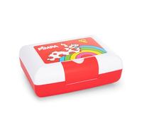 Franco Cosimo Panini PIMPA - Porte collation officielle Pimpa, boîte à goûter rigide pour enfants et filles, avec fermeture facilitée, idéale pour contenir le goûter et le déjeuner, 18 x 7 x 14 cm