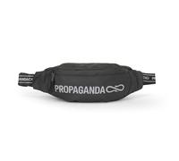 Franco Cosimo Panini Propaganda Sac Banane Officiel avec Compartiment Principal et Poche Plate arrière, Fermeture à glissière et Ceinture réglable, 34 x 14,5 x 9 cm, Impression réfléchissante, Noir,