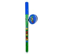 Franco Cosimo Panini Super Mario Stylo effaçable Bleu avec Décoration Boule