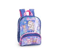 Franco Cosimo Panini Tokidoki - Sac à dos pour fille officiel Tokidoki, sac à dos maternelle et loisirs avec grand espace principal, poche avant et fermeture à glissière, idée cadeau fille, 22 x 28 x