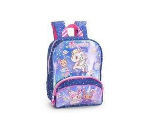 Franco Cosimo Panini Tokidoki - Sac à dos pour fille officiel Tokidoki, sac à dos maternelle et loisirs avec grand espace principal, poche avant et fermeture à glissière, idée cadeau fille, 22 x 28 x
