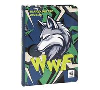 Franco Cosimo Panini WWF Agenda scolaire 2025 - 2026 officiel WWF, journal 12 mois, idéal pour l'école primaire ou média, avec couverture rigide et 352 pages en couleur, 13 x 17,8 cm