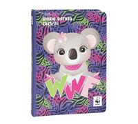 Franco Cosimo Panini WWF Agenda scolaire 2025 - 2026 officiel WWF, journal 12 mois, idéal pour l'école primaire ou média, avec couverture rigide et 352 pages en couleur, 13 x 17,8 cm