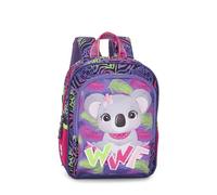 Franco Cosimo Panini WWF - Mini sac à dos officiel WWF avec compartiment principal et poche avant avec fermeture à glissière, bretelles, réglables et rembourrés, dos et bas rembourrés, 23 x 30H x 10