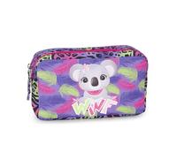 Franco Cosimo Panini WWF - Trousse d'école Officielle WWF, Trousse Enfant et Fille rectangulaire Large, idéale pour Ranger la Papeterie, avec Fermeture à glissière Pratique, 21 x 11 x 8 cm, Violet,