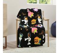 Franco Couverture pour Enfants Bob l'éponge pour Halloween, literie en Peluche Super Douce et Confortable, 127 x 177,8 cm (Produit sous Licence Officielle)