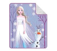 Franco Disney La Reine des Neiges 2 Parure de lit en Peluche Douce Sherpa pour Enfant, 127 x 152,4 cm (Produit Officiel)