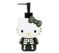 Franco Distributeur de Savon en résine, Pompe Squelette Hello Kitty Noire