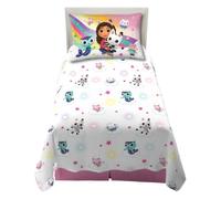 Franco DreamWorks Gabby's Dollhouse Kids Bedding Super Soft Sheet Set, 3 pcs, Twin