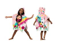 Franco DreamWorks Gabby's Dollhouse Serviette de plage/piscine/bain/camping Poncho à capuche en coton absorbant 61 x 55,9 cm