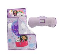 Franco DreamWorks Gabby's Dollhouse Tapis de Sieste Doux pour Enfant avec Oreiller et Couverture, Parfait pour la Maternelle, la garderie, Les Voyages, Le Sac de Couchage, 53,3 x 114,3 cm (Produit