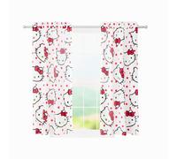 Franco Hello Kitty Rideaux de fenêtre pour chambre d'enfant, 208,3 x 160 cm, (produit sous licence officielle)