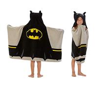 Franco Kids Serviette de bain en coton doux à capuche Motif Batman 61 x 127 cm
