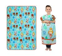 Franco Literie pour Enfants, Couverture en Peluche Super Douce, 157,5 x 228,6 cm, Animal Crossing