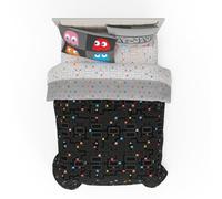 Franco Pac-Man Parure de lit 7 pièces Super Douce et Confortable avec taie d'oreiller, pour lit Double, (Produit sous Licence Officielle)