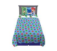 Franco Parure de lit 3 pièces en Microfibre Super Douce pour Enfant - pour lit Simple, Pyjamasques