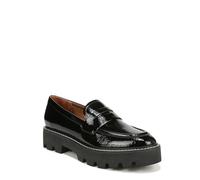 Franco Sarto Balin Mocassins pour Femme, (Cuir craquelé Noir.), 42 EU