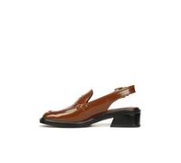 Franco Sarto Femme Giada Slingback Loafer Semelle de Mocassin, Marron Tabac Brillant, 39 EU