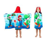 Franco Serviette de Bain et de Plage à Capuche en Coton éponge Doux pour Enfants, 61 x 127 cm, Mario