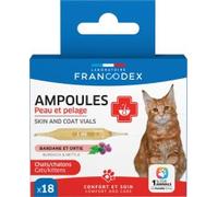 Francodex 18 Ampoules Peau et Pelage Chats et Chatons 1ml
