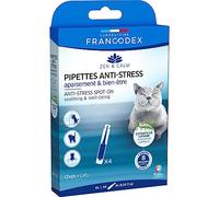 Francodex - 4 Pipettes Anti-Stress apaisant et Bien-être pour Chats