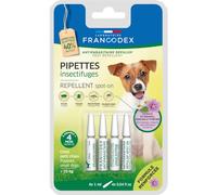 Francodex - 4 Pipettes Insectifuges Chiots, Petits Chiens de Moins de 10 kg Formule renforcée
