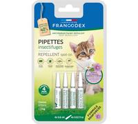 Francodex - 4 Pipettes Insectifuges pour Chatons Moins de 2 kg Formule renforcée