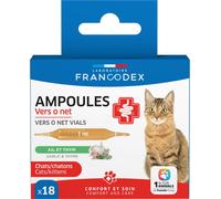 Ampoules Vers O Net 18 x 1 ml pour Chats et chatons - Francodex