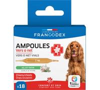 FRANCODEX-Ampoules confort intestinal pour chien et chiot ail et thym Francodex Vers O Net - x 18 de 1 ml