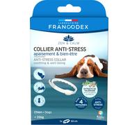 FRANCODEX-Collier anti-stress pour chien de moins de 25 kg coloris blanc Francodex - diamètre 60 cm