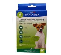 Francodex - Collier Antiparasitaire Répulsif 35 cm pour Chiots et Petits Chiens de Moins de 10 kg