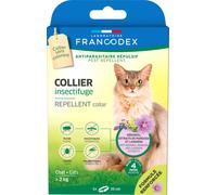 FRANCODEX-Collier insectifuge pour chat coloris blanc Francodex - diamètre 35 cm