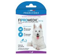 Francodex Fipromedic 268mg pour grands chiens de 20 à 40kg 2 pipettes
