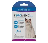 Francodex Fipromedic 50mg Spot-On Antiparasitaire pour Chat 4x0,5ml
