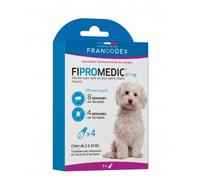 Francodex Fipromedic 67 mg Pour Petits Chiens de 2 kg à 10 kg - 4 pipettes