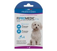 Francodex Fipromedic 67mg Spot-On Antiparasitaire pour Petit Chien 4x0,67ml
