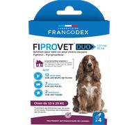 Francodex fiprovet Duo 134 mg/40 MG - Solution pour Spot-on Chien x4