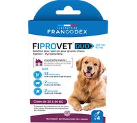 Francodex Fiprovet Duo 268mg/241,2mg Spot-On pour Grand Chien 4x2,68ml