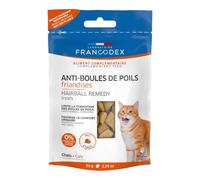 Francodex Friandises pour chats Anti-boules de poils Confort urinaire Junior 65 g