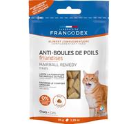 Francodex Friandises pour chats Anti-boules de poils Confort urinaire Junior 65 g