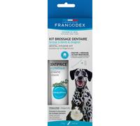 Francodex Kit Brossage Dentaire pour Chiens et Chats 70g