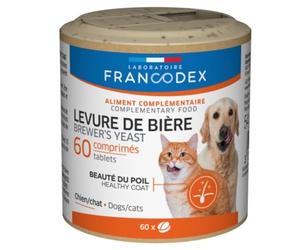 Francodex - Levure de Bière Chien & Chat - 60 Comprimés 170385 Multicolore