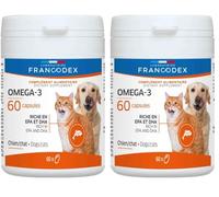 Francodex - Oméga-3 Chien & Chat - 60 comprimés (Lot de 2)
